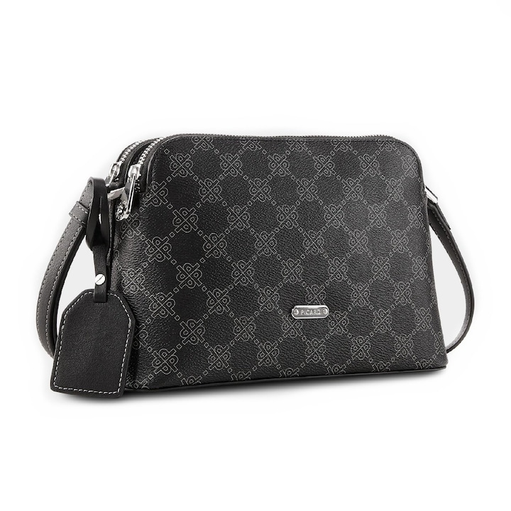 Női kis táska ökológiai bőrből, Picard, Euphoria sorozat, fekete