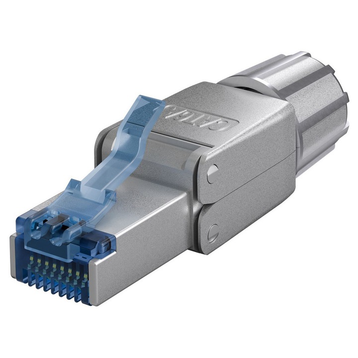 Mufa cablu RJ45 GOOBAY, CAT 6A STP, argintiu