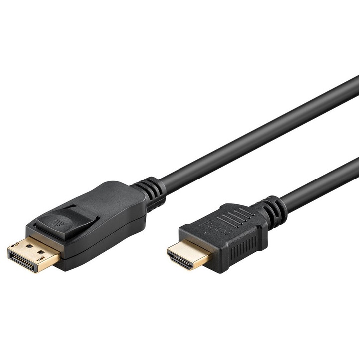 Кабел DisplayPort към HDMI GOOBAY, 4K/30Hz, 2м, черен