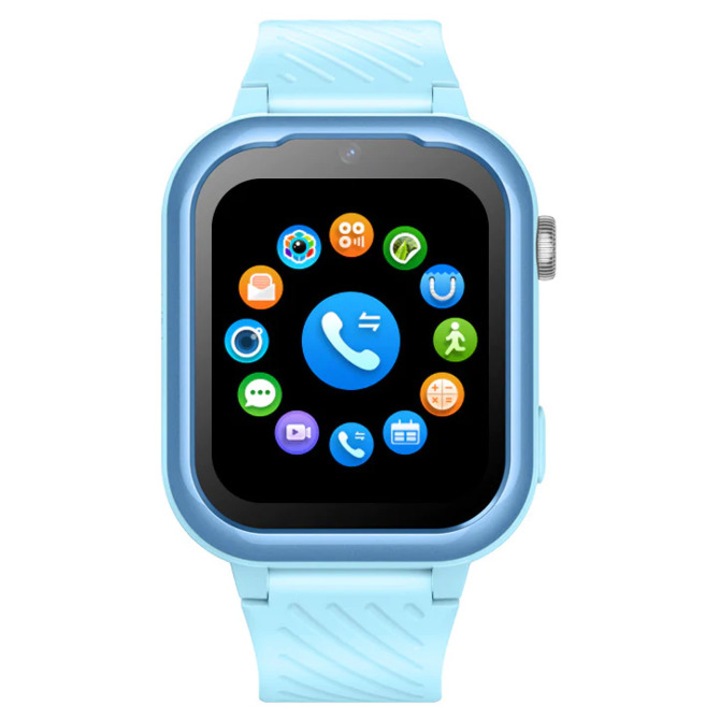 Ceas inteligent In Time IT-062, 1.85", 4G, GPS, cameră, albastru, dimensiuni 56.5x44x15mm