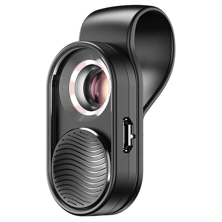 Mikroskop APEXEL APL-MS001, 100x zoom, iluminare LED, dimensiuni 5.5x1.2x2.3cm