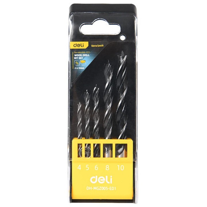 Set trypania DELI DH-MGZ005-ED1, 4-10mm, 5 bucati