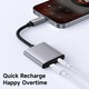 Mcdodo Lightning - Jack 3.5mm audio adapter, alumínium, szürke, 12.5cm