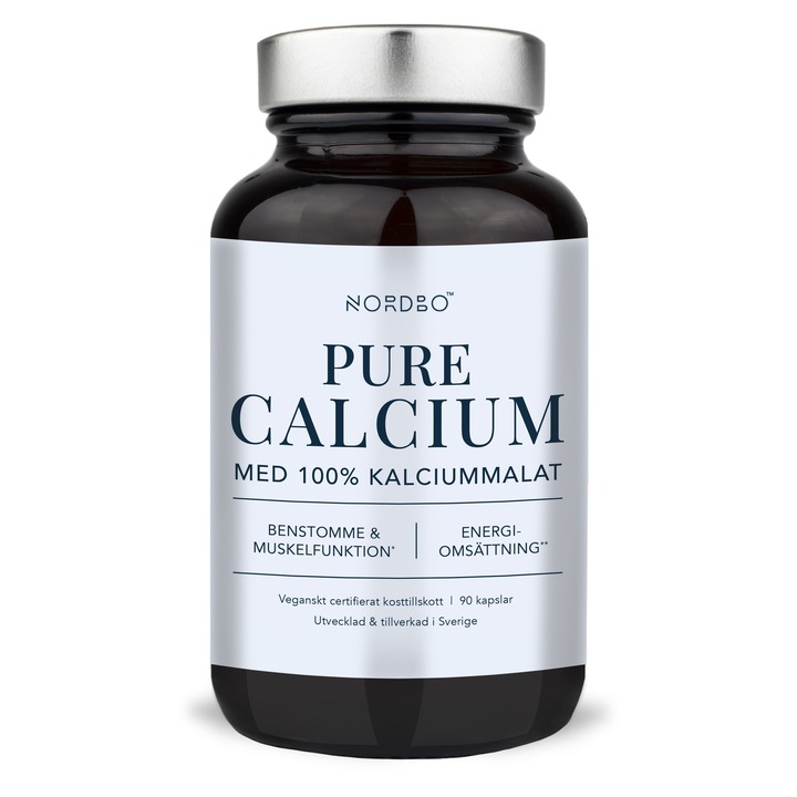 Nordbo Pure Calcium, Malat de Calciu, 90 capsule