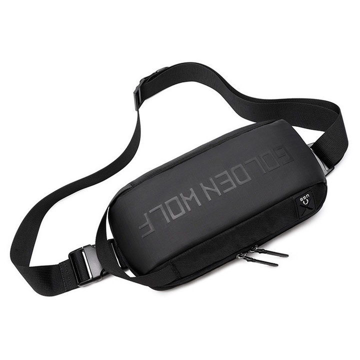 Geanta dama GOLDEN WOLF GXB00131, adiabroche, culoare maure