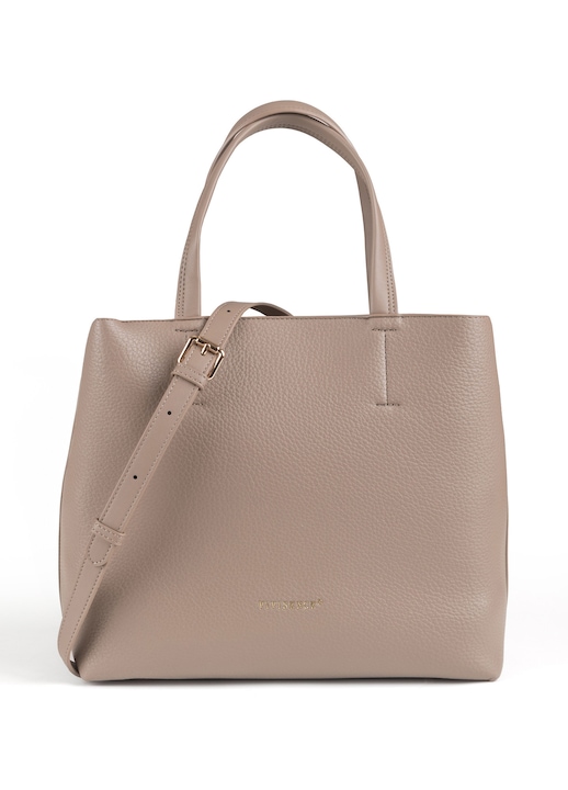 Geantă de mână Vivisence Shopper, organizare interioară, închidere magnetică, bej, 30x17x28cm