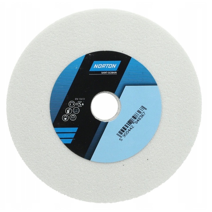 NORTON kerámia csiszolókorong 150x16x20mm, 60-as szemcseméret, fehér
