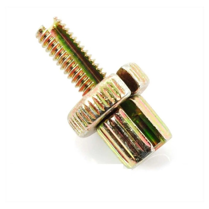 Csavar kábelvezető menettel M 6 x 18mm mélység 7mm átmérő 6mm furat 2,5mm mopedhez, segédmotorhoz, mokickhoz, kismotorhoz. MG00008254