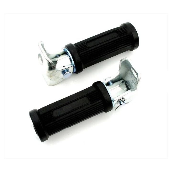 Felcsapható lábtartók, 12 mm-es furattal Zündapp, Kreidler, Hercules, Puch, KTM, DKW, Rixe, Sachs mopedekhez. MG00022127