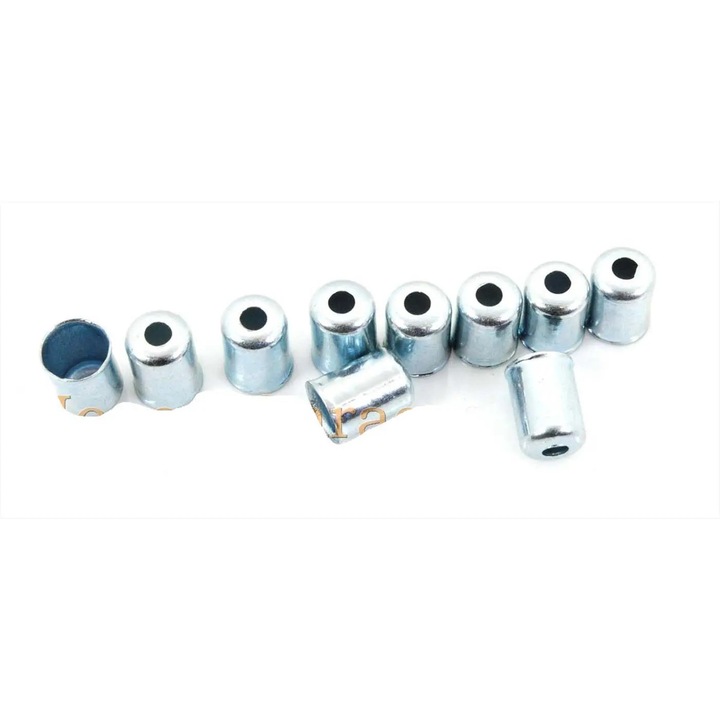 Végzárók Bowden 10 darab foglalat 5, 5mm mély 12mm furat 3mm külső átmérő 6mm mopedekhez, robogókhoz, mokickokhoz, KKR motorkerékpárokhoz MG00008247