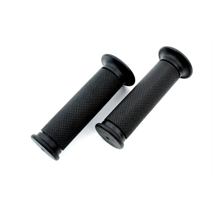 Fekete markolatkészlet, belső átmérő 22/24mm, hossza kb. 125mm, szín Zündapp, Kreidler, Hercules, Puch, KTM, DKW, Rixe, Miele robogóhoz, mopedhez MG00077274