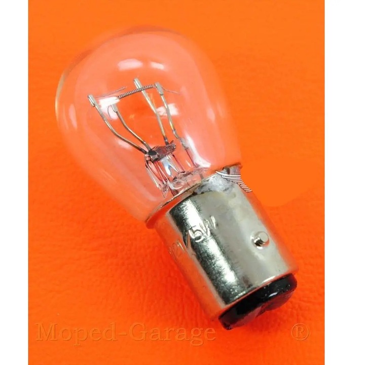 Hátsó lámpa izzó 1 darab 6 Volt 21/5 Watt Zündapp, Kreidler, Puch, Hercules, DKW, KTM, Mofa, Mokick, Moped számára MG00005260