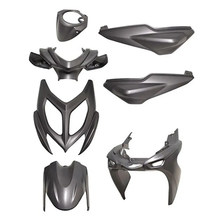 7 részes burkolatkészlet antracit Yamaha Aerox, MBK Nitro 2013-2017 számára 53123