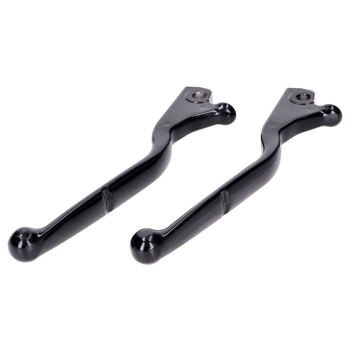 Set manete frână aluminiu, negru lucios pentru Vespa GTS 125, Vespa GTS 300 HPE 53456