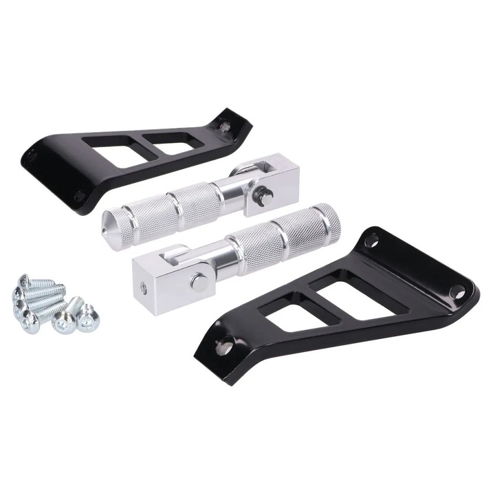 Utaspedál készlet CNC ezüst Beta RR 50 (tartóval) 53832