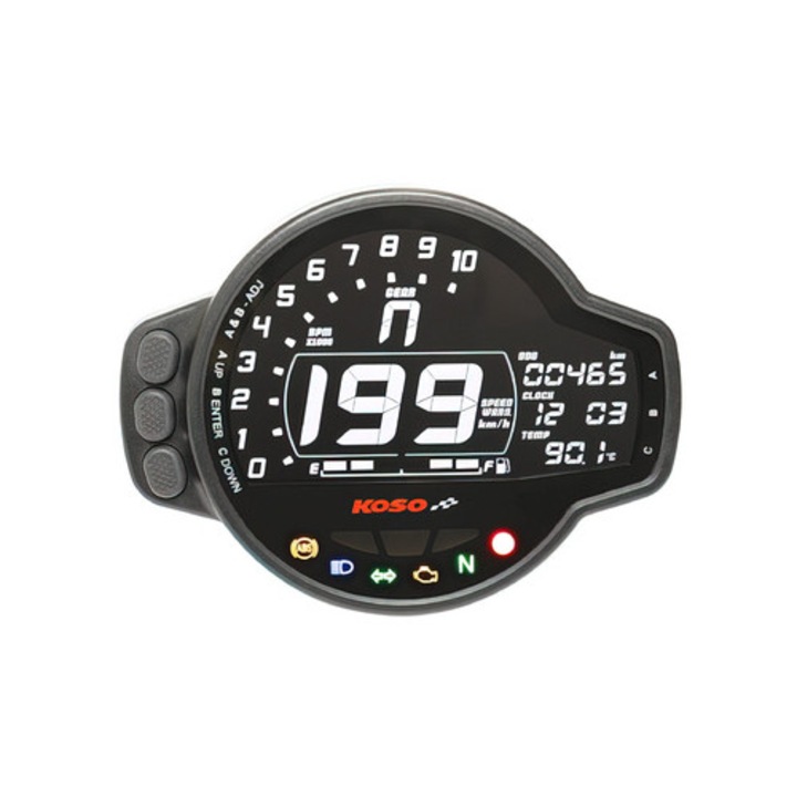 Digitális sebességmérő Koso MS-01 0-199 km/h / homologizált MX_KO-BA078100