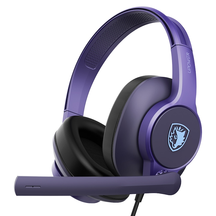 Casti gaming Proove Gaming Headphones Glimmer WHGL00022001, Microfon, 2.4GHz, Bluetooth 5.4, RGB, Ø40mm, 900mAh, Negru