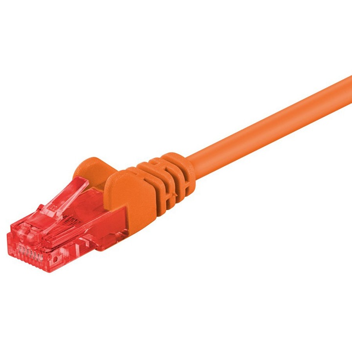 Cablu de retea GOOBAY CAT 6 U/UTP, 1m, portocaliu