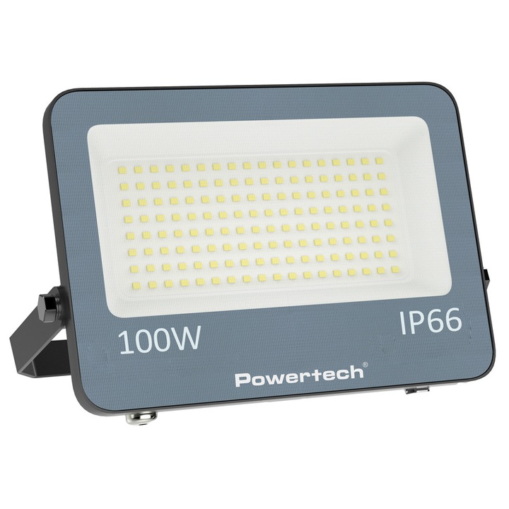 Proiector LED POWERTECH PT-1460, 100W, 4000K, 9000lm, IP66