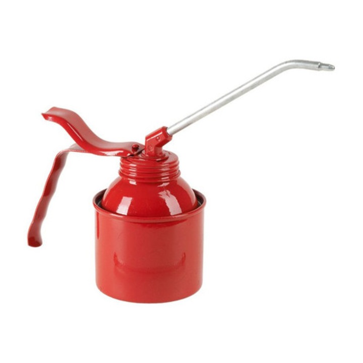 Pressol fém olajozó kanna pumpás rendszerrel, piros, merev kifolyócső 135mm / 250ml