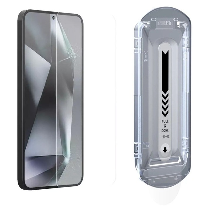 Folie protectie telefon, NILLKIN, 2.5D H+ Pro, 9H duritate, 0.20mm grosime, transparent, pentru Samsung Galaxy S25