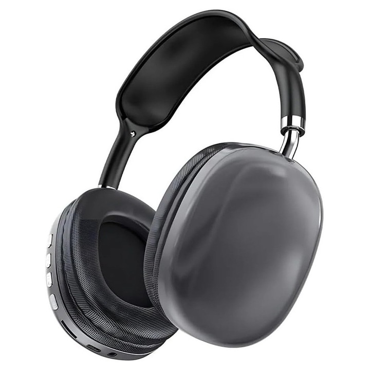 Casti CELEBRAT A35, Bluetooth, 40mm, micro SD, negru