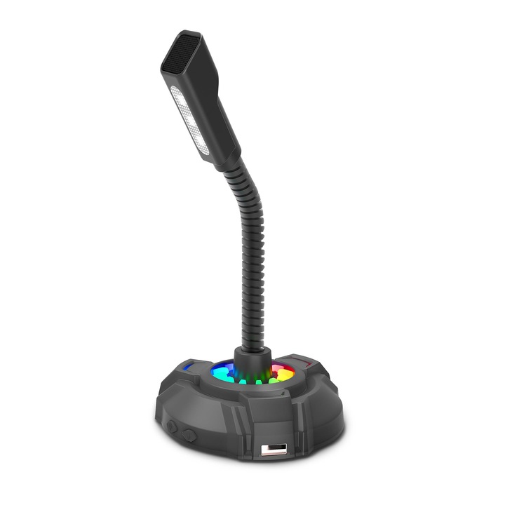 Microfon PC XTRIKE-ME DHP-1100C, RGB, 3.5mm, 1.9m