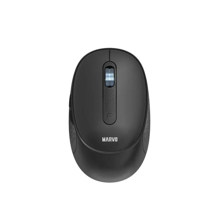 Mouse wireless MARVO WM111, 2.4G + Bluetooth, 1600dpi, negru, 105x65x40mm
