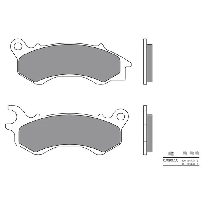 BREMBO robogó szén-kerámia fékbetétek - 07090CC MBHR_1035776