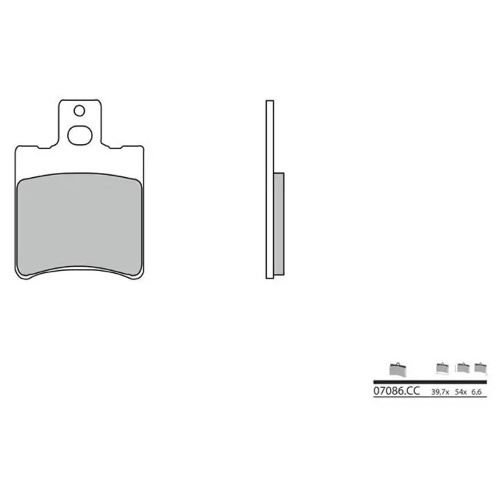 BREMBO robogó karbon-kerámia fékbetétek - 07086CC MBHR_1035773