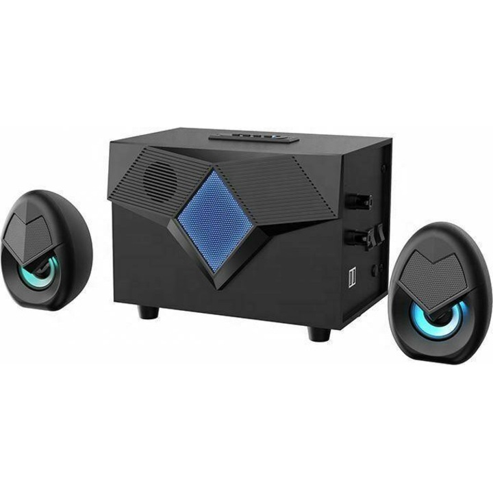 Boxe PC HAVIT ECHEIA SF136BT 2.1, Bluetooth 5.0, 5W, multicolor, 230x130x125mm