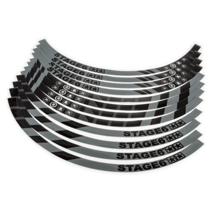 Felnicsík készlet robogóhoz 10" Stage6 fekete MX_S6-0510.2/BK