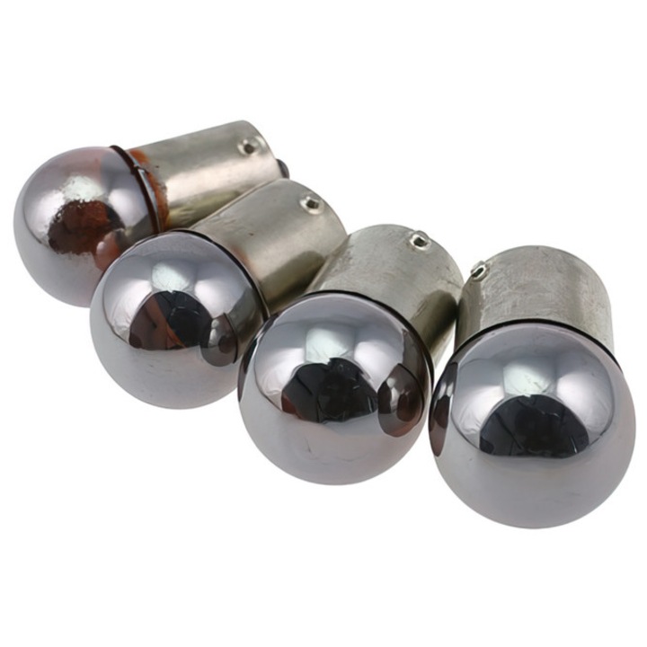 Irányjelző izzók STR8 (x4) BA15S 12V / 10W króm / narancs MX_STR-810.01/OR