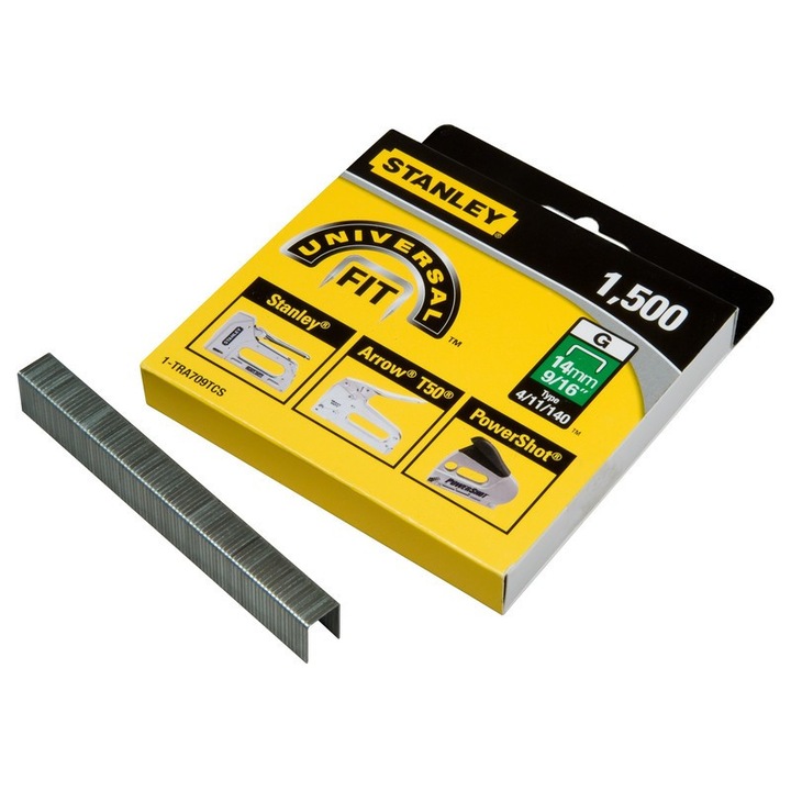 Capse TIP Stanley, 11,3x0,75mm, set 1000 bucati