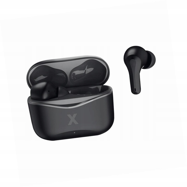 Căști wireless Maxlife TWS, negru, conectivitate Bluetooth 5.1, design ergonomic
