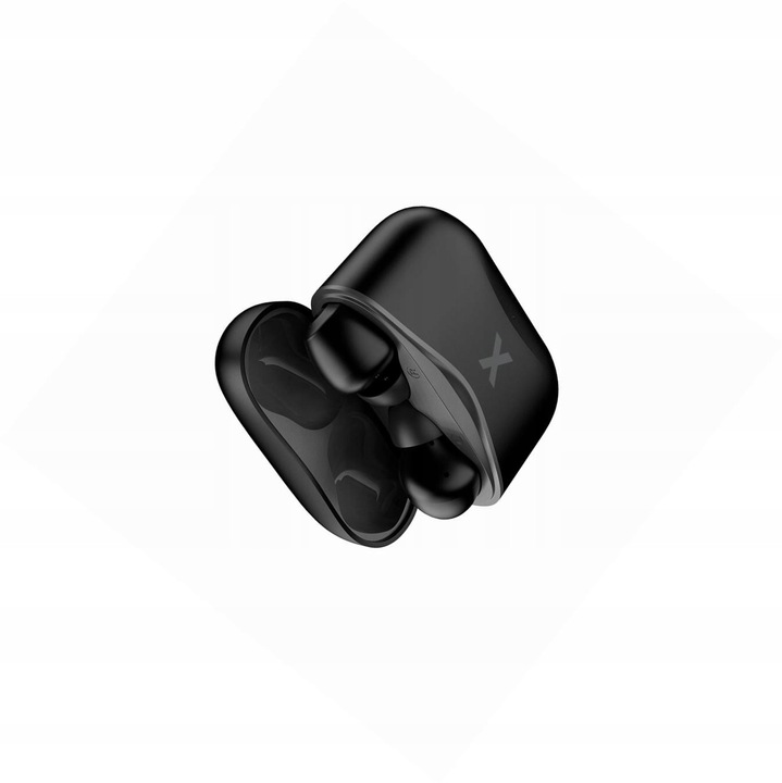 Casti wireless TWS MaXlife, Bluetooth 5.1, design ergonomic, negru