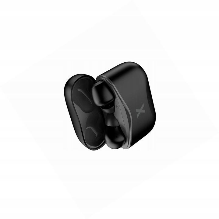 Casti wireless MaXlife TWS, conectivitate Bluetooth 5.1, design ergonomic, negru