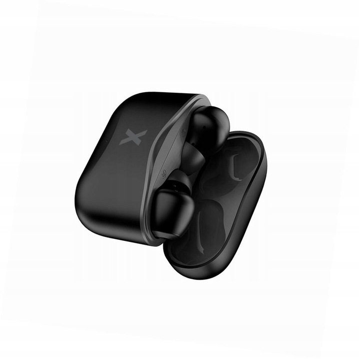 Casti wireless TWS Maxlife, conectivitate Bluetooth 5.1, in ear, negru