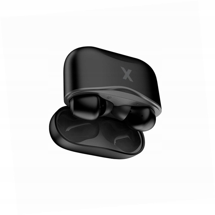Casti wireless TWS MaXlife, conectivitate Bluetooth 5.1, design ergonomic, negru