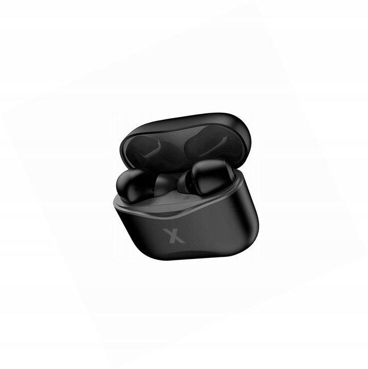 Casti wireless TWS MaXlife, Bluetooth 5.1, design ergonomic, negre, pentru adulti