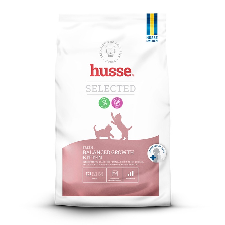 Суха храна без зърно за котенца Husse Fresh Balanced Growth Kitten 2кг