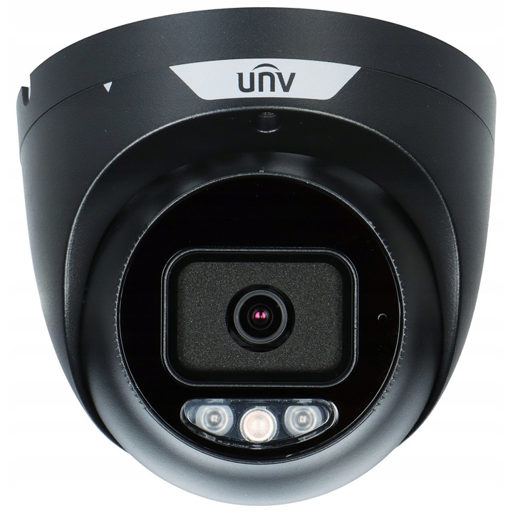 IP камера за наблюдение Uniview Tri-Guard 5 Mpx, 2.8mm обектив, черна, устойчива на атмосферни влияния