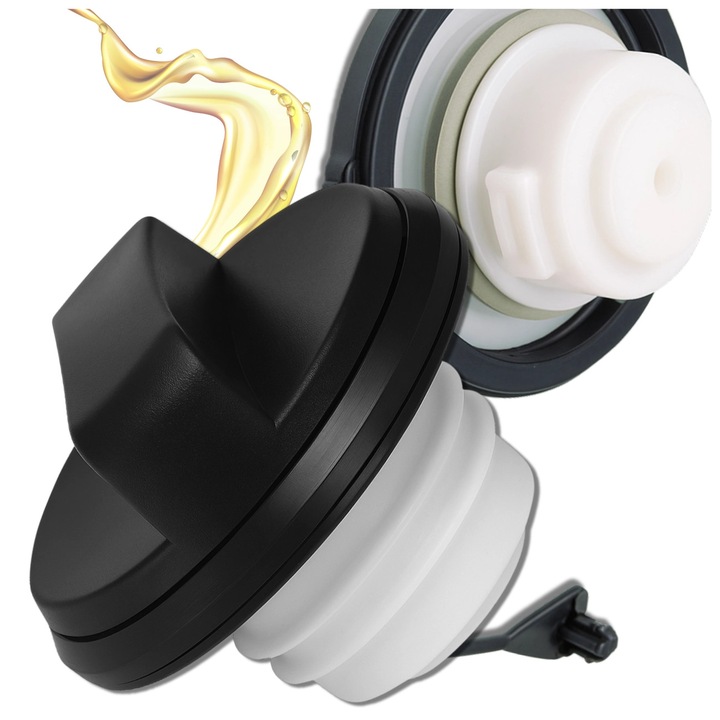 Capac rezervor combustibil auto EdiBazzar, compatibil Ford Focus MK2, C-MAX, GALAXY, etansare perfecta, montare usoara, negru