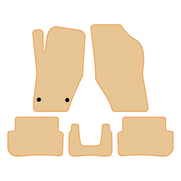 Set Covorase Auto dedicate Peugeot 308 CC I (2009–2015) Cabrio all seasons perfect compatibile, 5 piese, Bej