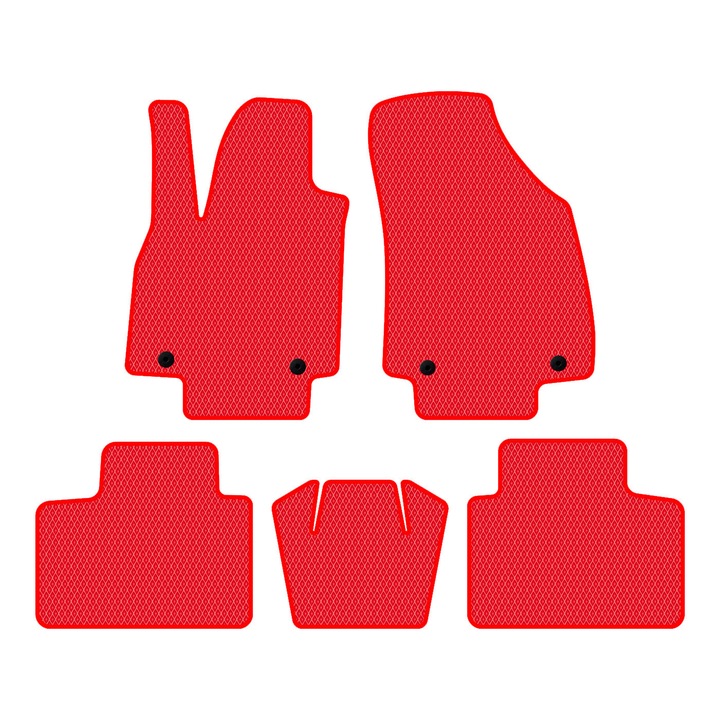 Set Covorase Auto dedicate MG ZS Hybrid II (2024–…) SUV all seasons perfect compatibile, 5 piese, Rosu