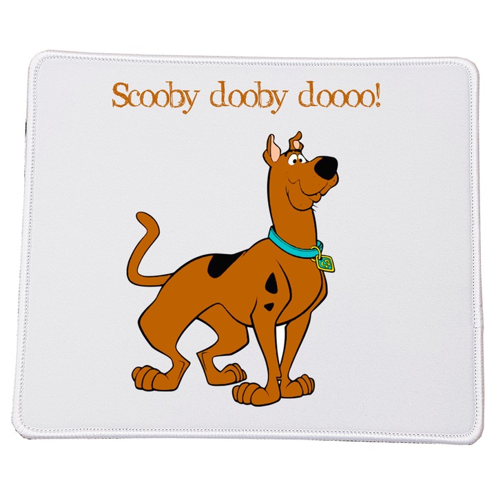 Mousepad Scooby-Doo, 23x20cm, material durabil, baza antiderapanta