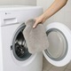 Perna pentru apa calda, Zola, capacitate 1.8 l, husa pufoasa model iepuras, 33 x 21 cm, gri deschis