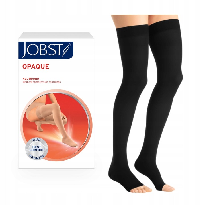 JOBST Opaque Marimea 1, ciorapi compresivi, clasa I, negri