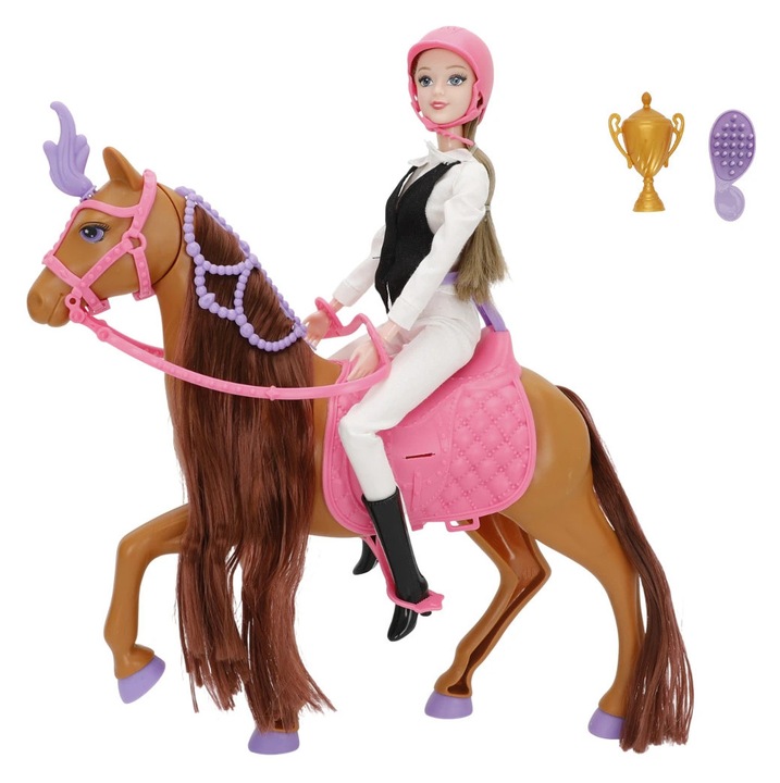 Mamido Sasha babája lóháton kiegészítőkkel 30 cm