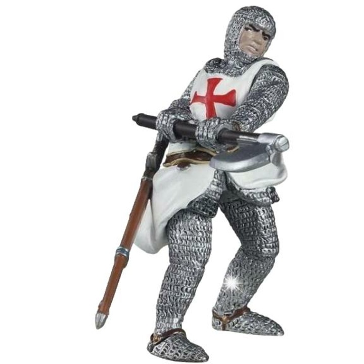 Фигурина Papo, Рицар тамплиер, 78x55x7 мм, 3+ години